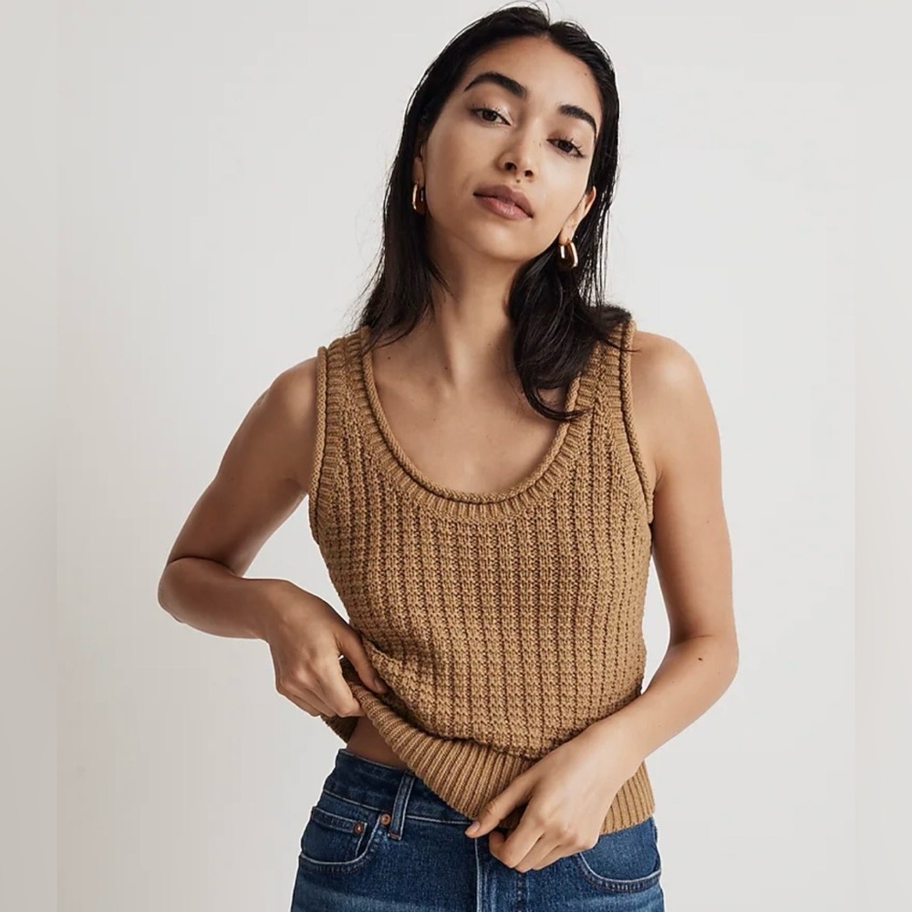 Madewell Olive Knit Sleeveless Top